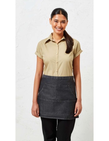P-PR125-Jeans Stitch Denim Waist Apron